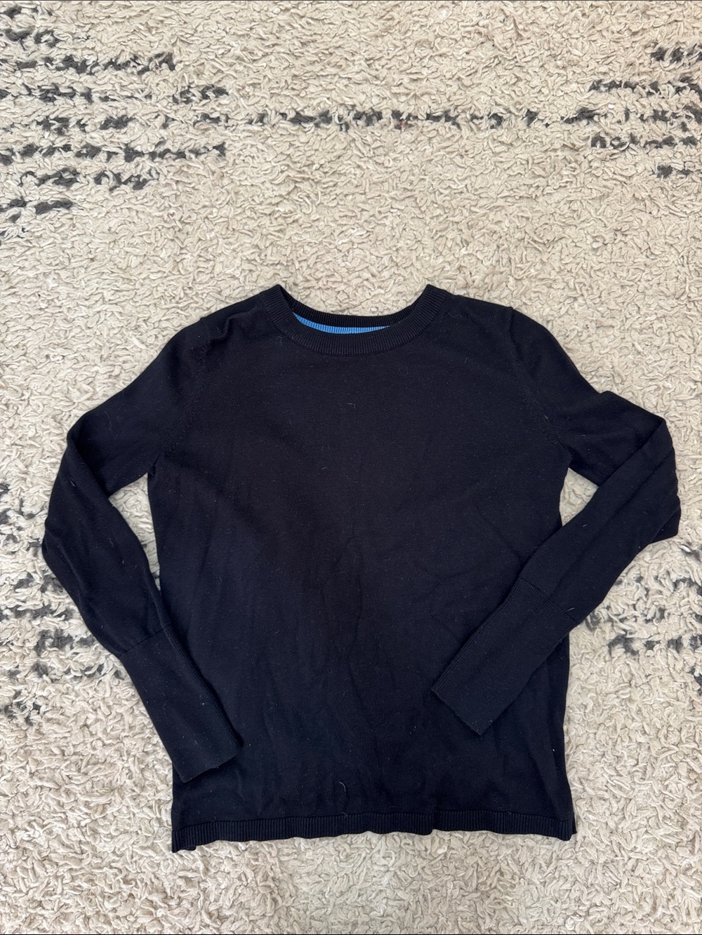 lululemon athletica Black Crewneck open back Sweater